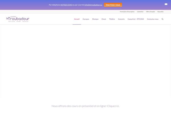 letroubadour.ca site used Troubadour