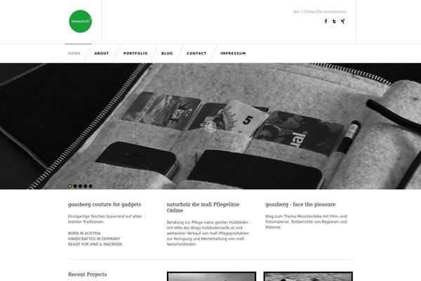 Melrose theme site design template sample
