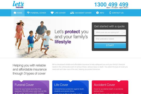 letsinsure.com.au site used Letsinsure