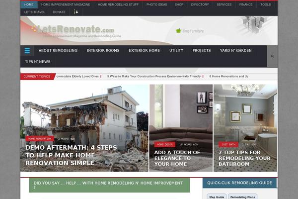 NovoMag theme site design template sample