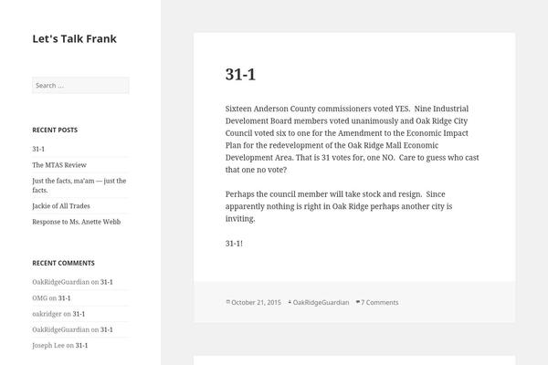 Twenty Fifteen theme site design template sample