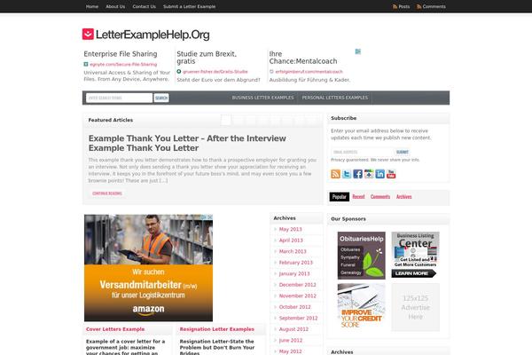 Site using AStickyPostOrderER plugin