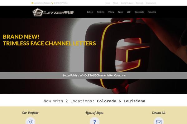 letterfab.com site used Letterfab