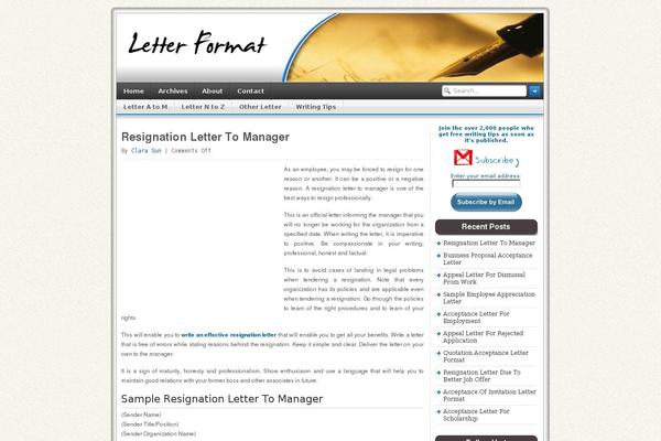 letterformat.net site used One Theme