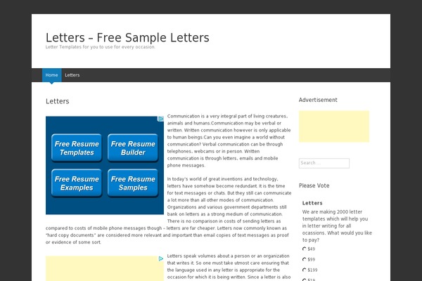 letters.org site used News Pro