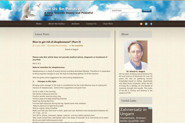 letusbepositive.com site used Rayoflight