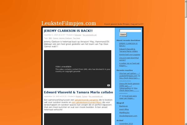 leukstefilmpjes.com site used Sharp Orange