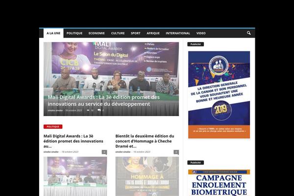 NewsMag theme site design template sample