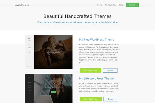 BlogArise theme site design template sample
