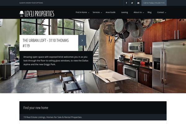 WP Pro Real Estate 6 theme site design template sample