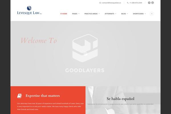Site using Gdlr-lawyer plugin
