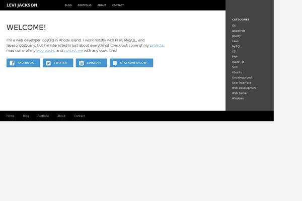 levijackson.net site used Twentyfourteen-levi