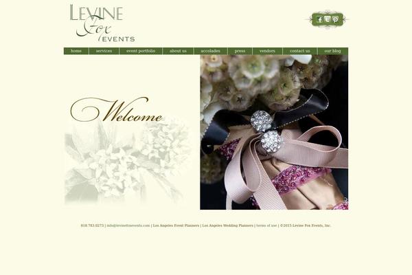 levinefoxevents.com site used Blueprint Theme