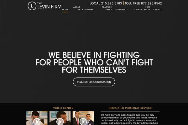 levin theme websites examples