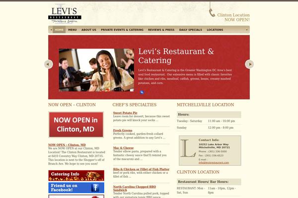 Restaurant theme site design template sample