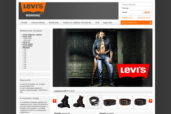 leviswebaruhaz.net site used Habashop