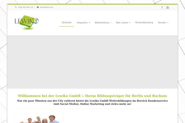 Envision theme site design template sample