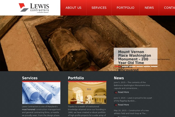 lewis-contractors.com site used Lewis_theme