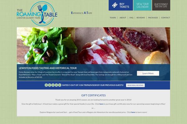 Foodtourpros theme site design template sample