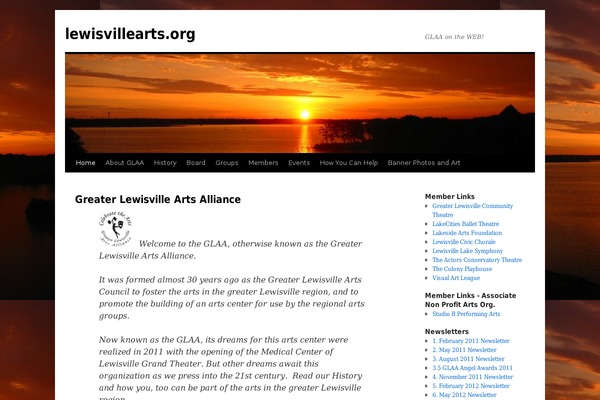 Twenty Ten theme site design template sample