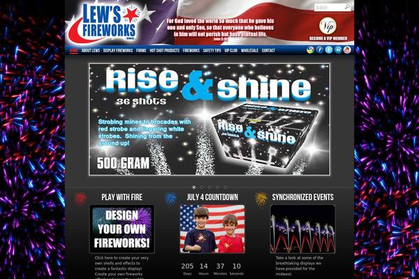 lewsfireworks.com site used Lews