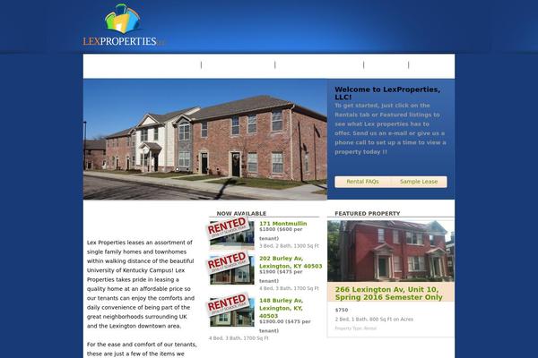 RealEstate theme site design template sample