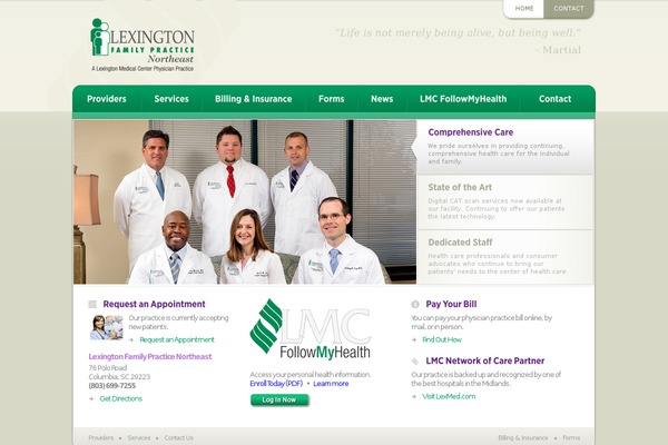 lexfamilypracticenortheast.com site used Physpracticetheme