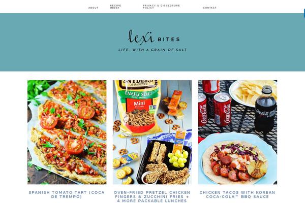 Foodie Pro theme site design template sample
