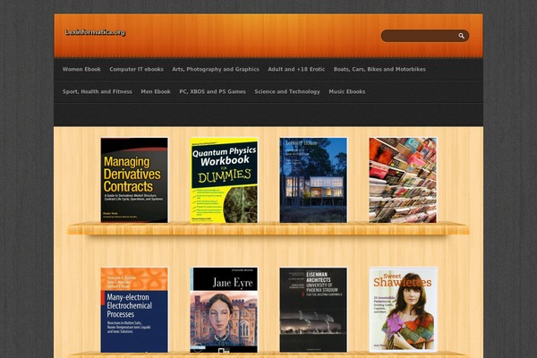 Ebooks theme site design template sample