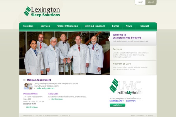 lexingtonsleepsolutions.com site used Physpracticetheme