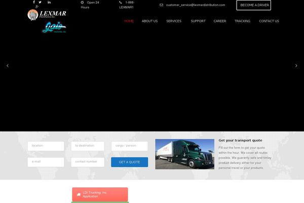 Transport theme site design template sample