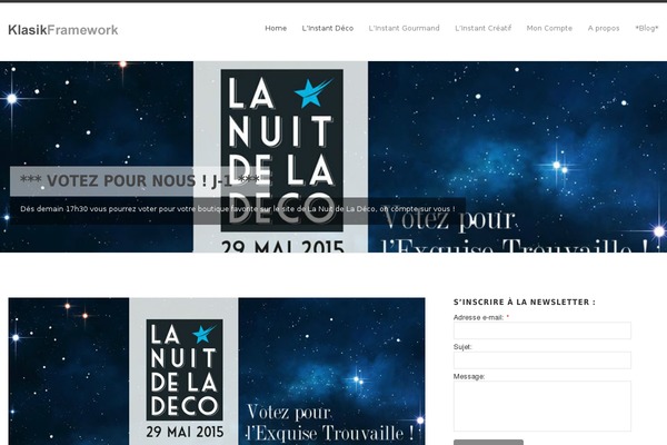 Klasik theme site design template sample