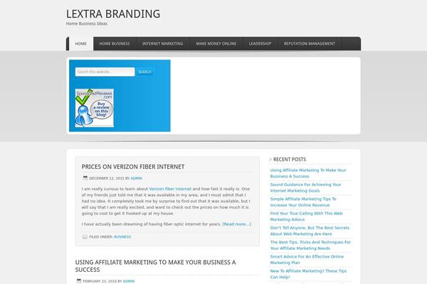 Enterprise theme site design template sample