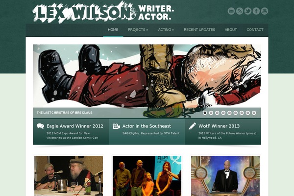 Cold theme site design template sample