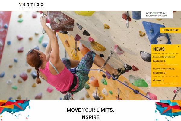 Vertigo theme site design template sample
