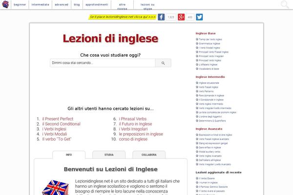 lezionidinglese.net site used Inglese