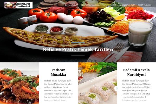 Food Recipes theme site design template sample