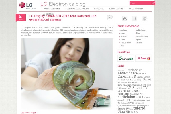 lgblog.ee site used Lg-electronics