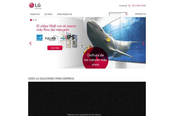 Lg theme site design template sample