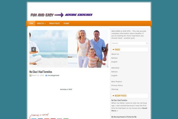 Finie theme site design template sample