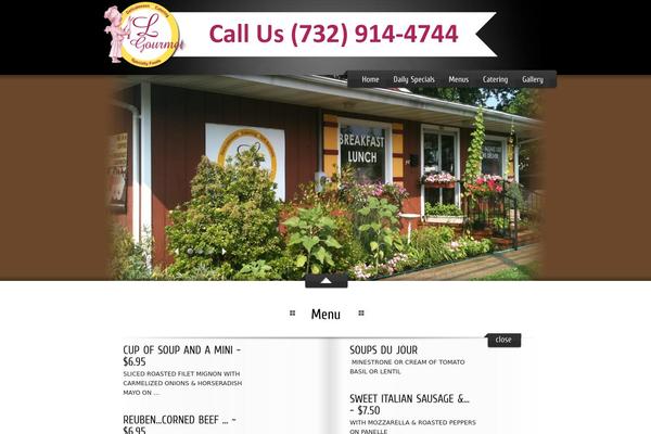 MyRestaurant theme site design template sample