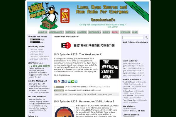 Site using Gigs Calendar plugin