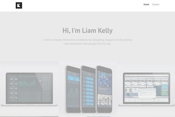 liamkelly.com site used Blask-wpcom