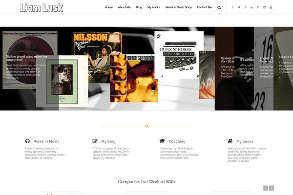 Magazino theme site design template sample