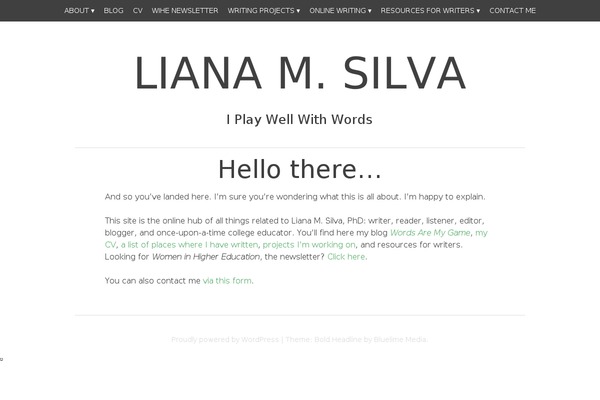 Bold Headline theme site design template sample