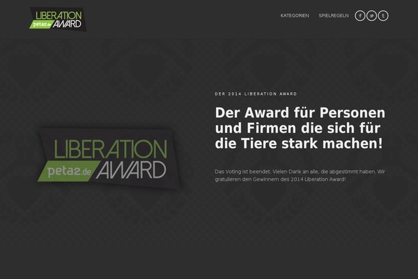 liberation-award.de site used Mineral