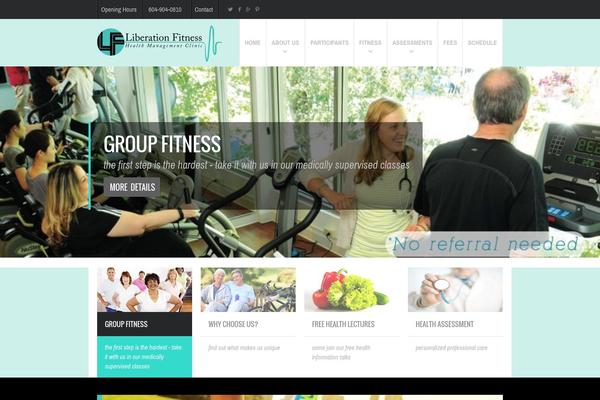 Fit Wp theme site design template sample
