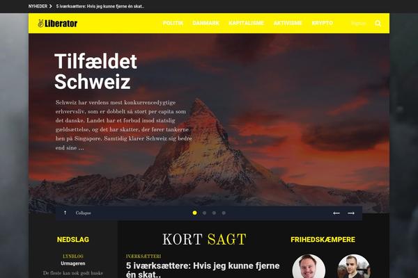 PR News theme site design template sample