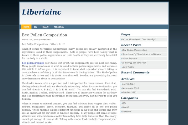 liberiainc.com site used Vacationtime