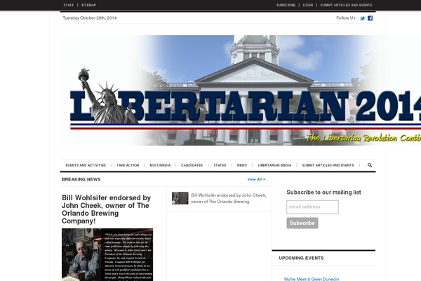 Daily Press theme site design template sample